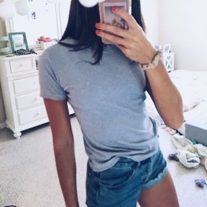 BRANDY MELVILLE blue stripped basic shirt